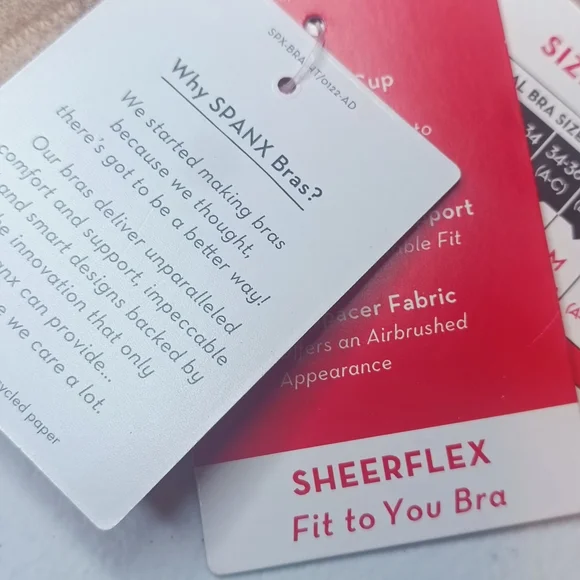 SPANX SheerFlex Fit-to-You Bra – Size L (36-38) A–C Cups - Picture 7 of 12